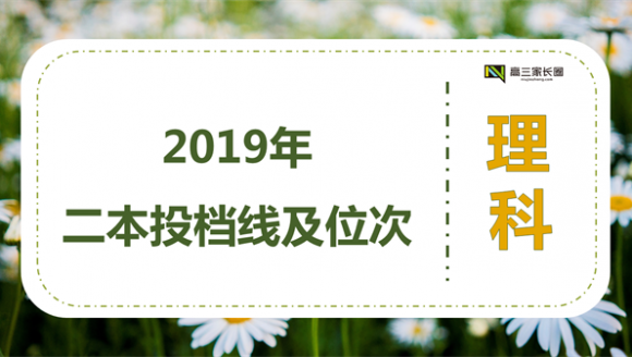 【理科】2019年二本院校在豫投档线及位次表