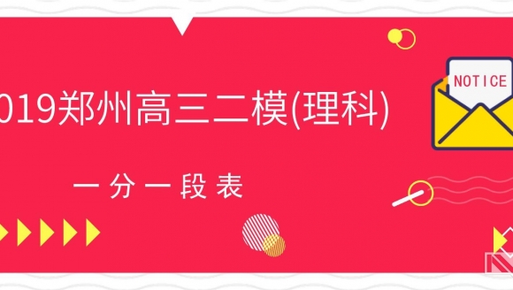 2019年郑州市二测分数线及一分一段表（理科）