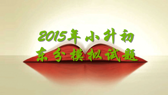 2015年郑州外语中学（东区）拔模拟试题