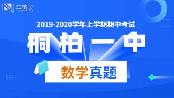 桐柏一中2020上期中数学真题