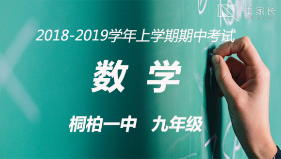 2018-2019学年上学期期中考试 桐柏一中九年级数学真题及答案